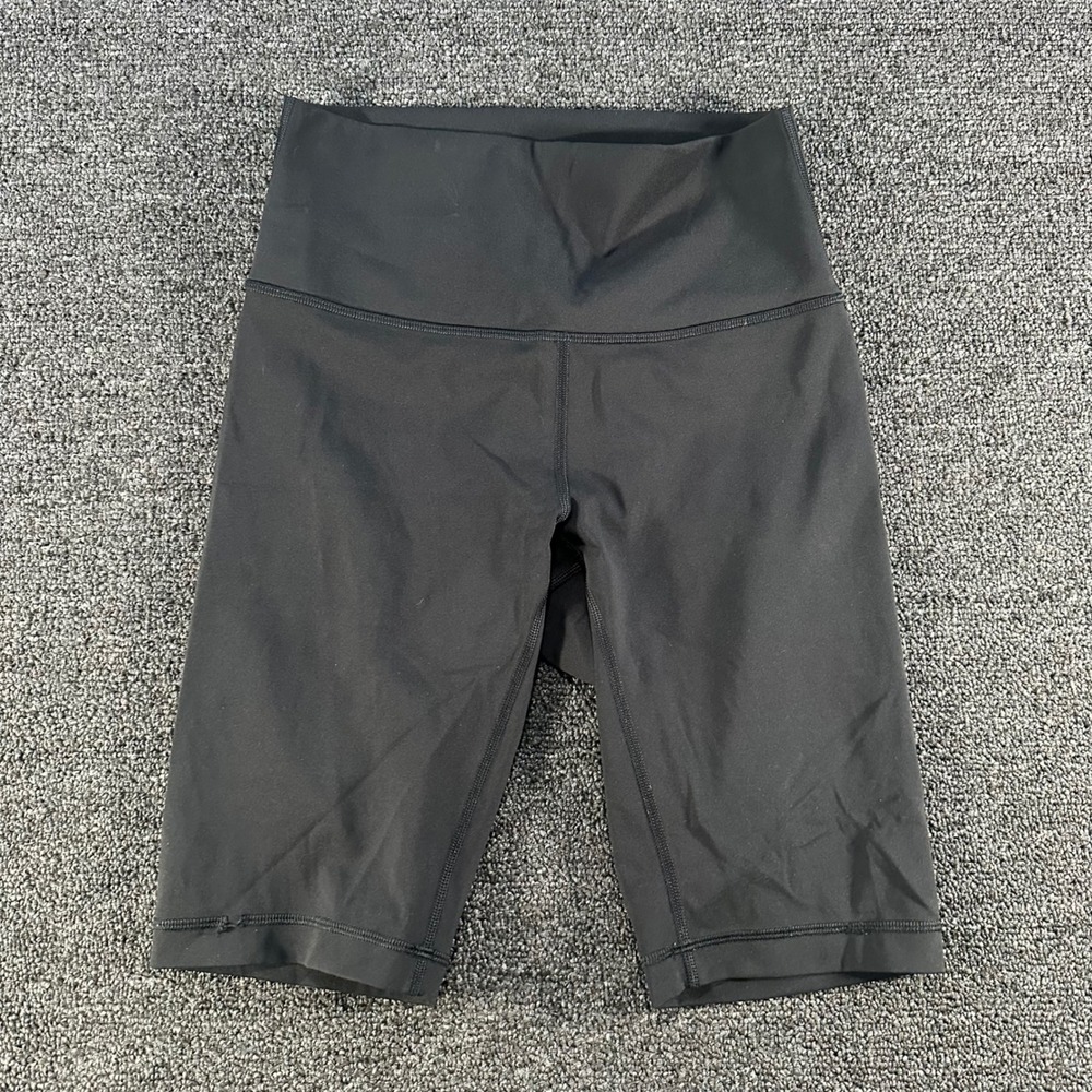 Lululemon Biker Shorts Womens 6 Black Good High Rise 8in Inseam Activewear